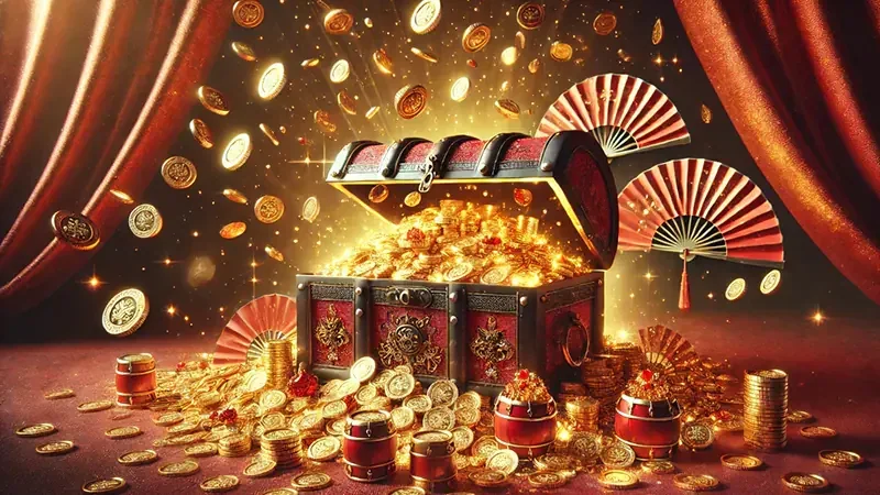 Antarmuka permainan slot mobile dengan reels dan tombol kontrol